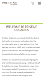 Mobile Screenshot of pristineorganics.com